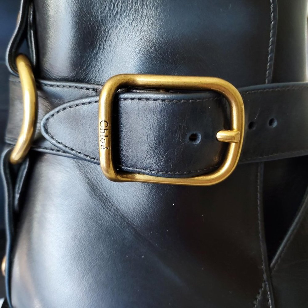 NIB Chloe "Franky" ankle boot, **Navy color** size 39 - Picture 12 of 16